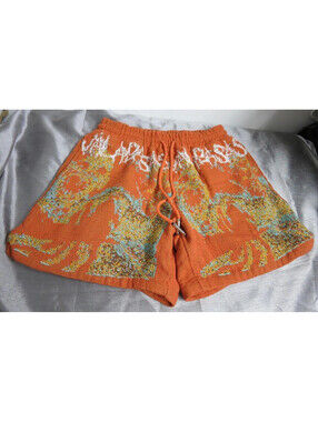 Valabasas Men's Size Small Orange Colorful Drawstring Shorts
